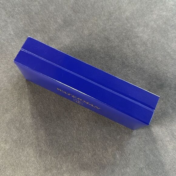 Waterman Stainless Steel Ball Point Pen & Pencil Set Silver Gold Trim Medium NEW - Picture 13 of 14